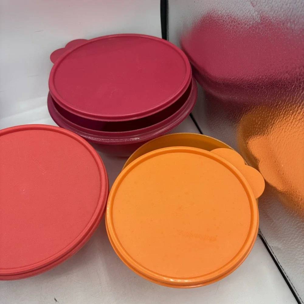 Tupperware Wonderlier Bowls w Seal Lids Nesting Modern Set of 5